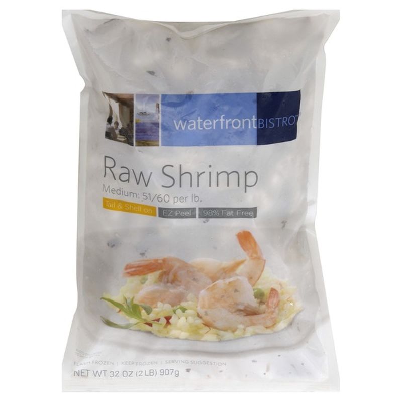 Waterfront Bistro Ez Peel Shell & Tail On Small Raw Shrimp (32 oz) Instacart