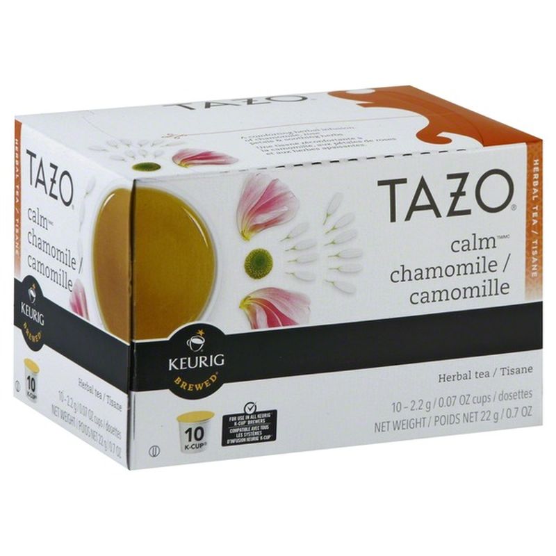 Tazo Tea Calm Chamomile Keurig Brewed KCups Herbal Tea (0.07 oz