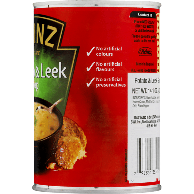 Heinz Classic Potato & Leek Soup (14.1 Oz) - Instacart