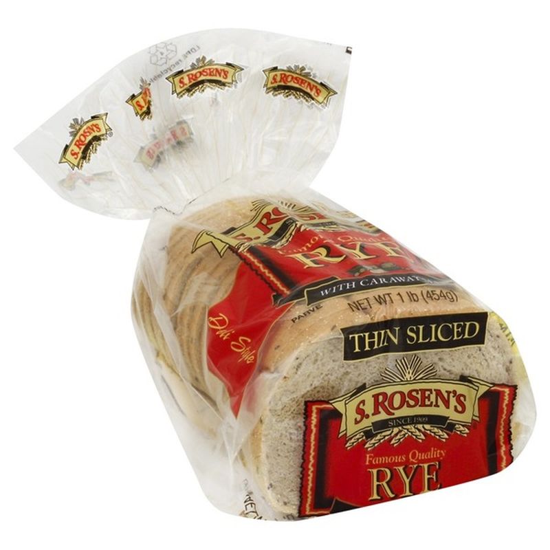 S Rosens Rye Bread, with Caraway Seeds, Thin Sliced (16 oz) Instacart