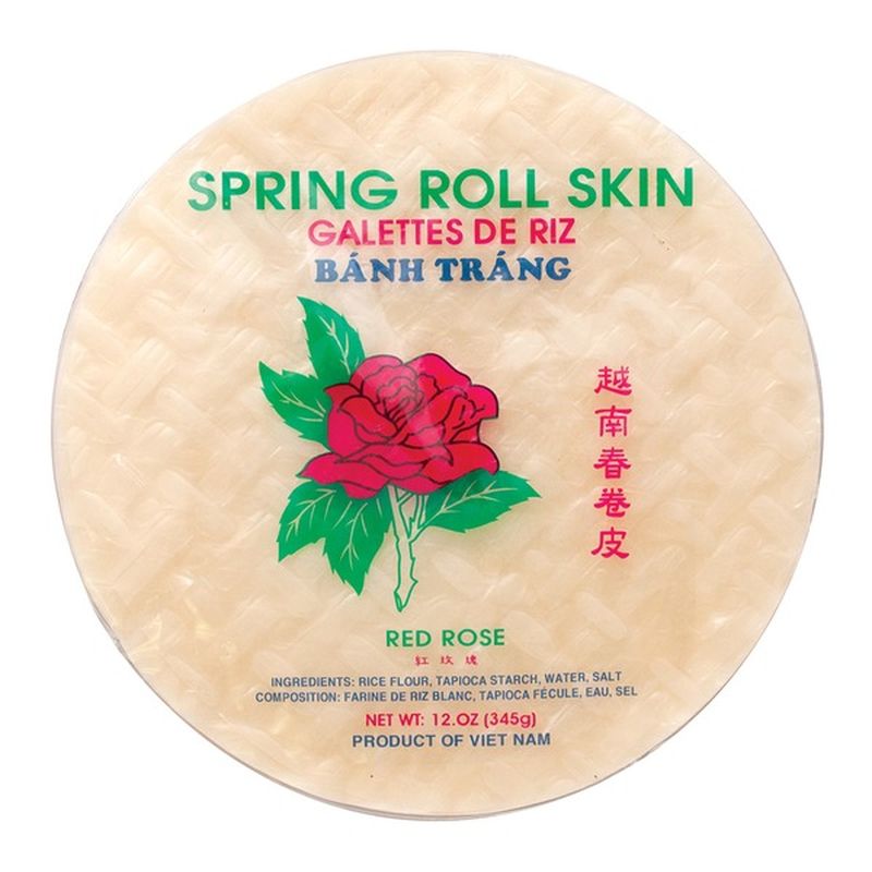 Red Rose Spring Roll Skin Egg Roll Wrap