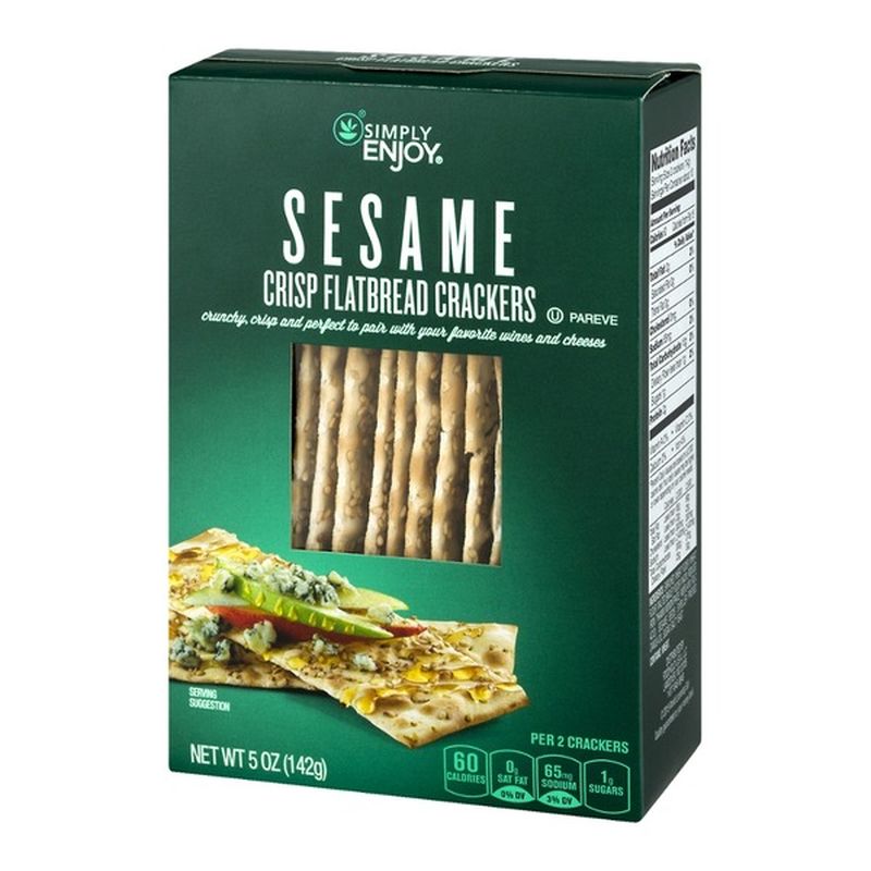 Simply Enjoy Crisp Flatbread Crackers Sesame (5 oz) Instacart