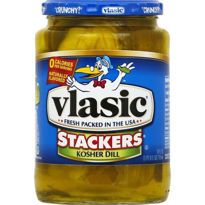 Vlasic Stackers Kosher Dill Pickles 24 Fl Oz Instacart