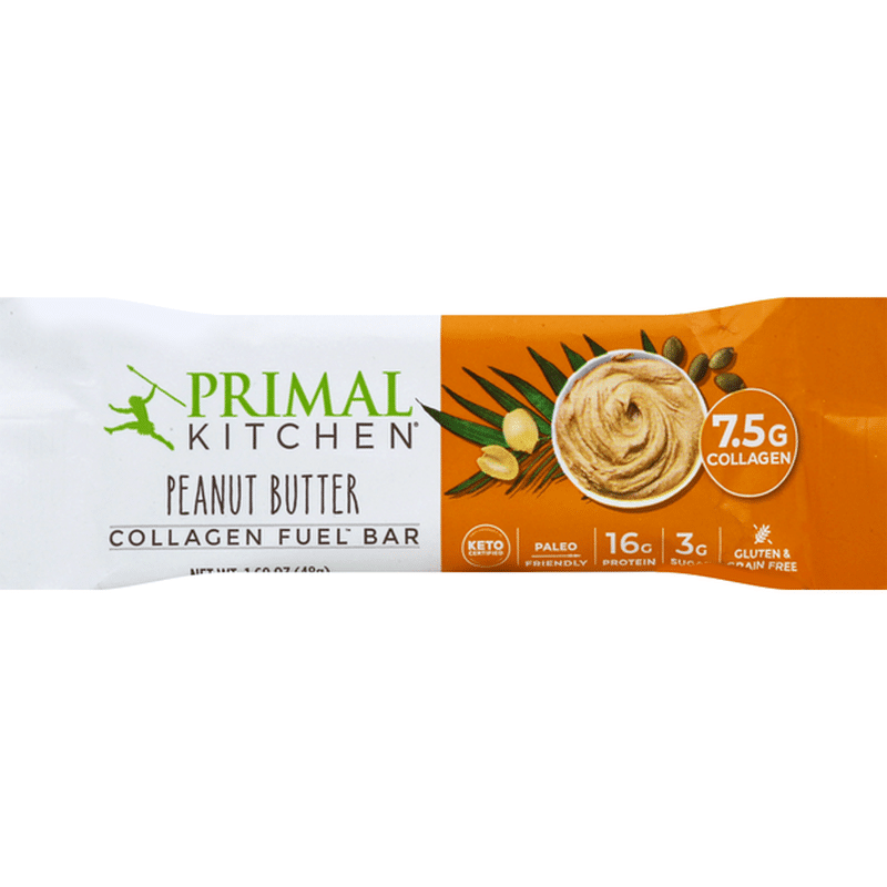 Primal Kitchen Collagen Fuel Bar Peanut Butter 1 69 Oz Instacart