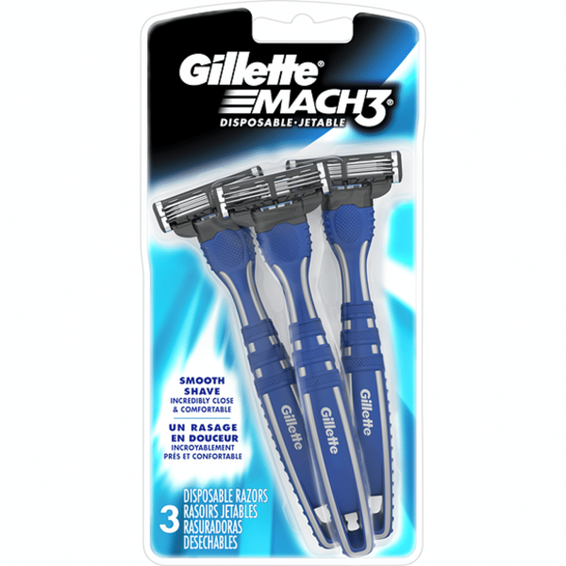 Gillette Men’S Disposable Razors (3 ct) Instacart