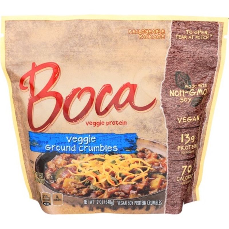 Boca NonGMO Soy Vegan Original Veggie Crumbles (12 oz) from Sprouts Farmers Market Instacart