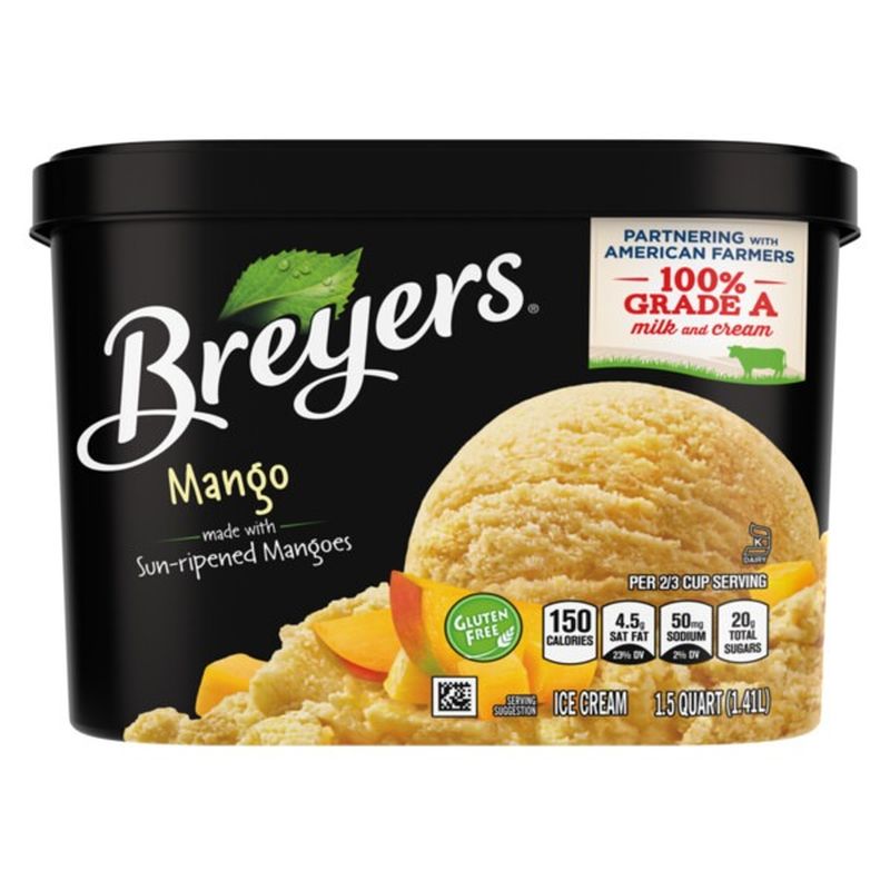 Breyers Ice Cream Mango (1.5 qt) Instacart