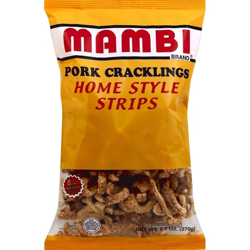 Mambi Pork Cracklings, Home Style Strips (9.5 oz) Instacart