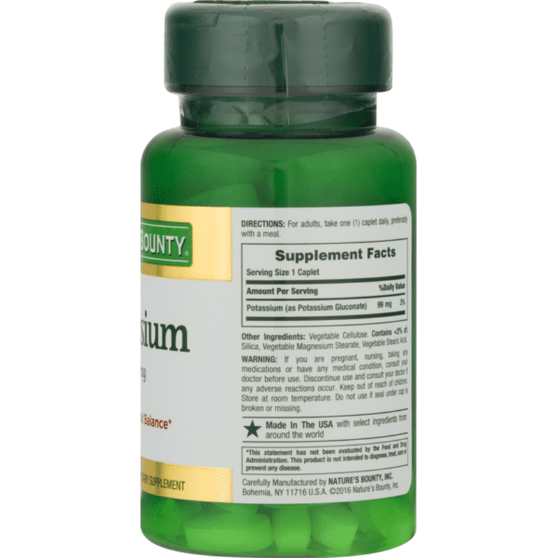 Nature's Bounty Potassium (100 ct) from CVS Pharmacy® Instacart