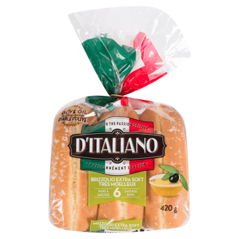 D'Italiano Brizzolio Soft Sausage Buns