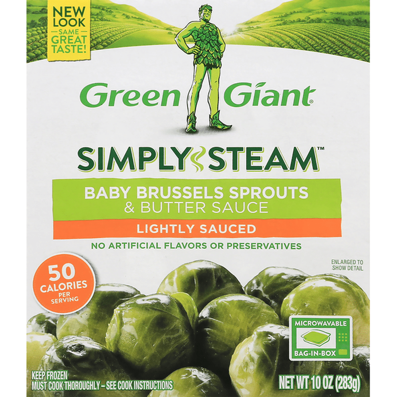 Green Giant Baby Brussels Sprouts & Butter Sauce (10 oz) Instacart