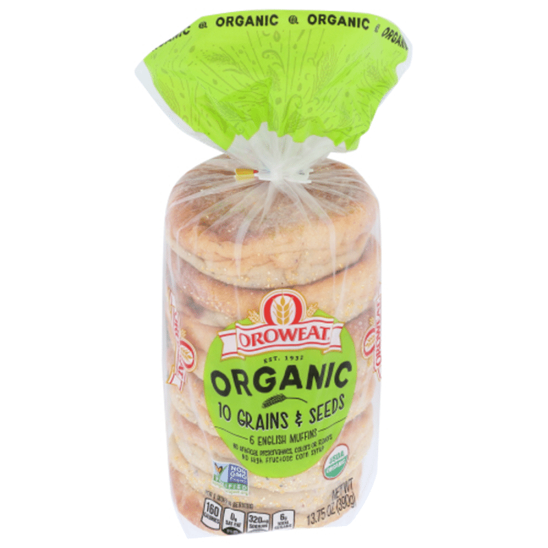 Oroweat Organic 10 Grains & Seeds English Muffins (13.8 oz) Instacart