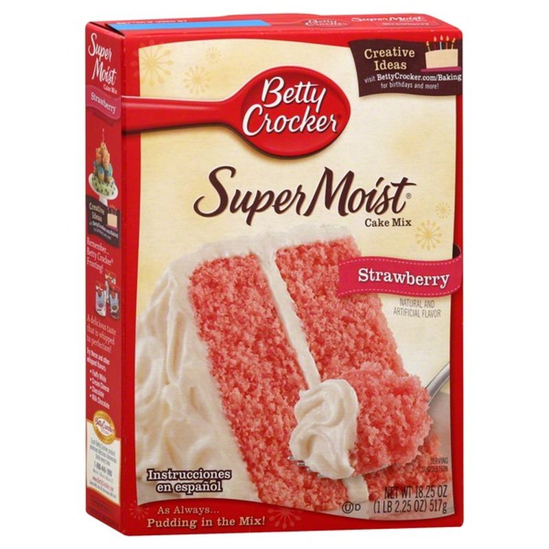 Betty Crocker Cake Mix, Strawberry (18.25 oz) - Instacart