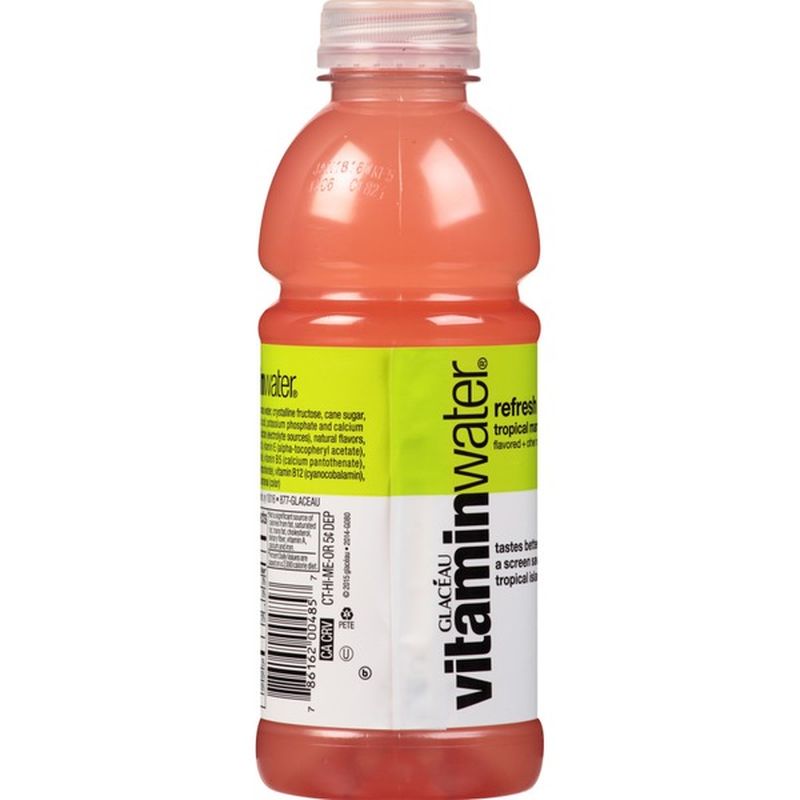 vitaminwater Refresh Electrolyte Enhanced Water W/ Vitamins, Tropical ...