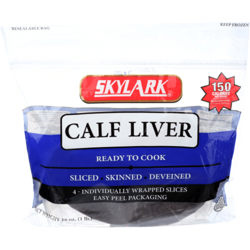 Skylark Calf Liver, Skinned, Deveined, Sliced (16 oz) Instacart