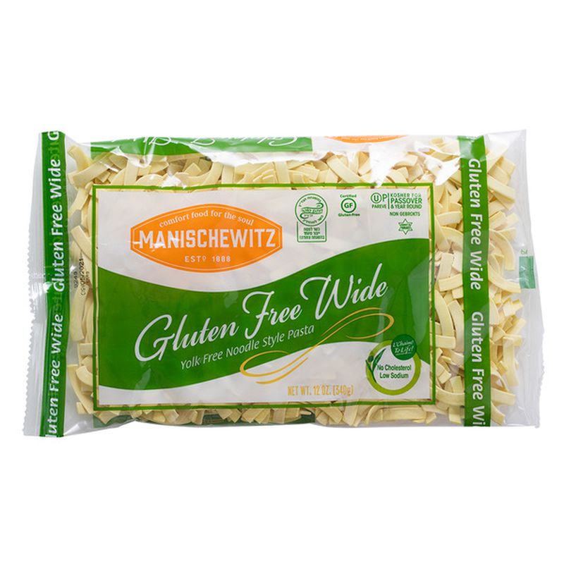 Manischewitz Noodle Style Pasta Yolk Free Gluten Free Wide 12 Oz - Instacart