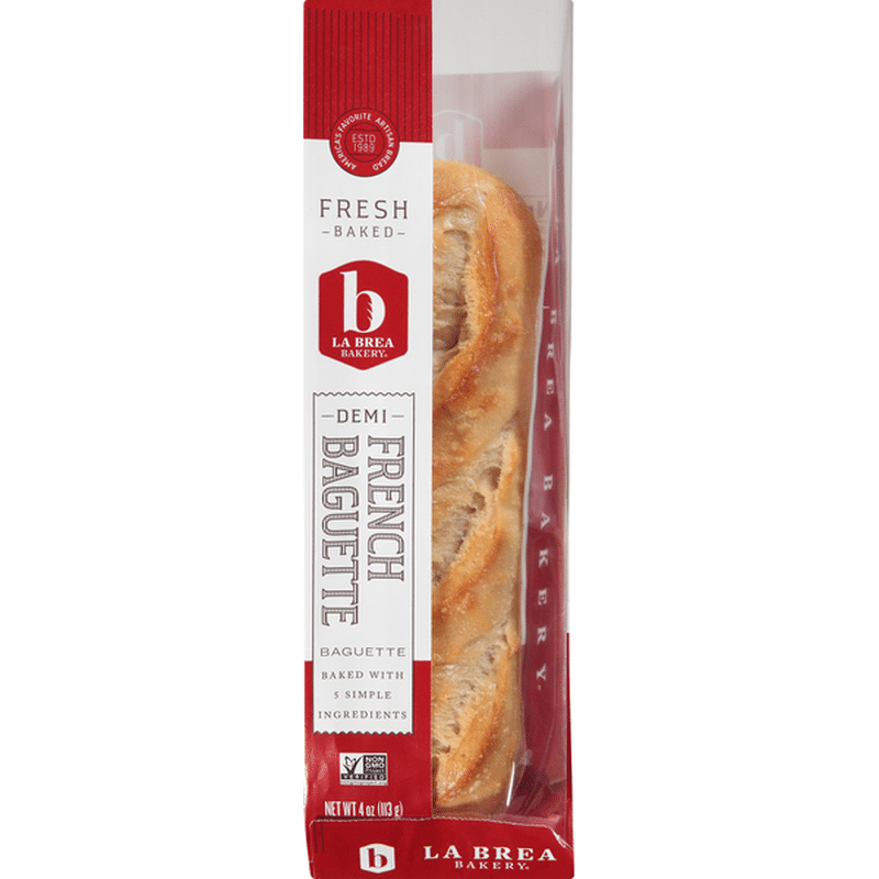 La Brea Bakery Baguette, French, Demi (4 oz) Delivery or Pickup Near Me Instacart