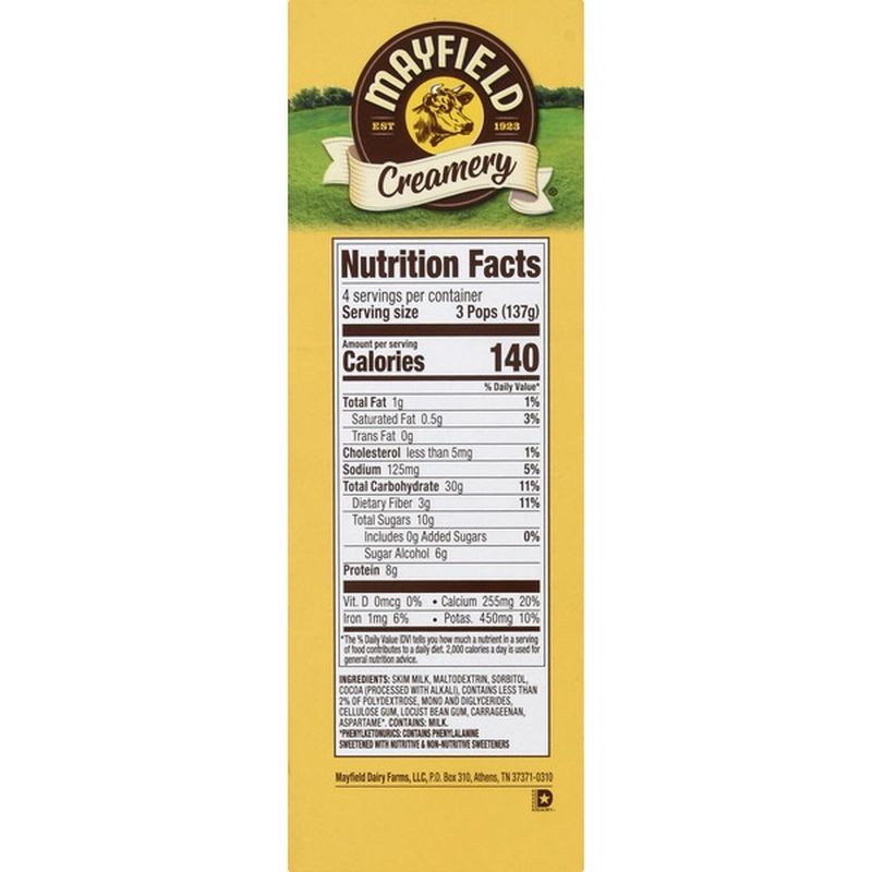 Mayfield Pop Stix, No Sugar Added, Fudge, 12 Pack (12 each) from Kroger