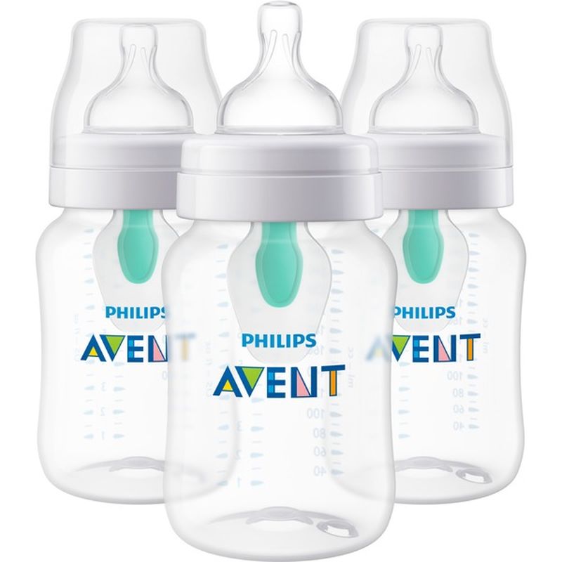 Philips Avent Avent Anticolic Bottle With AirFree Vent, 9oz, 3pk