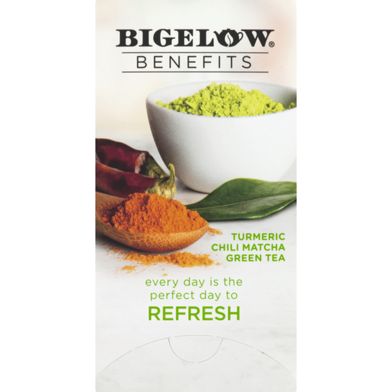 Bigelow Benefits Turmeric Chili Matcha Green Tea Bags (18 ct) from