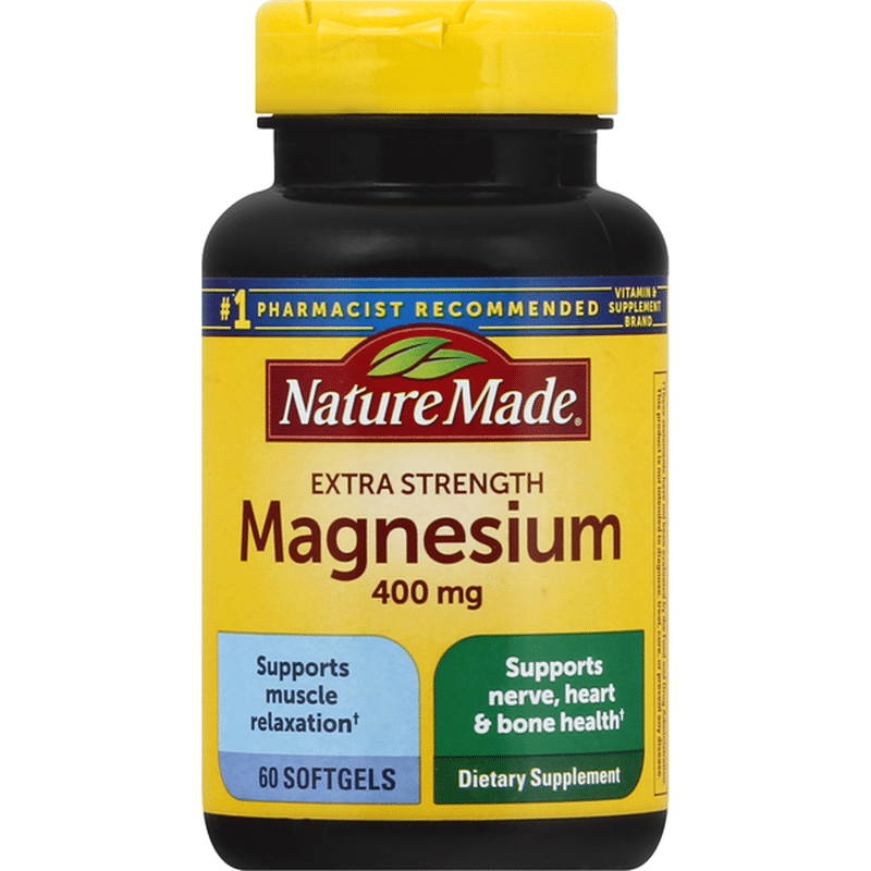 Nature Made Extra Strength Magnesium Oxide 400 Mg Softgels 60 Ct Instacart 8936