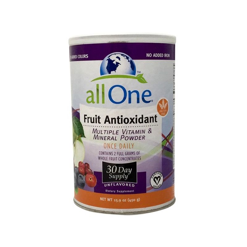 All One Multiple Vitamin & Mineral Powder, Fruit Antioxidant (15.9 oz