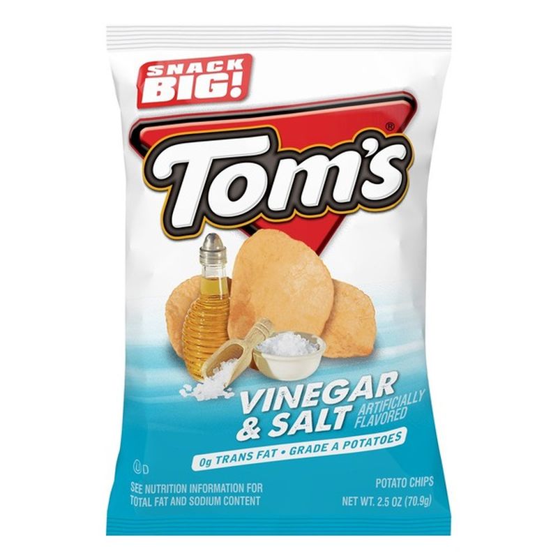 Tom's® Vinegar and Salt Potato Chips (2.5 oz) Instacart