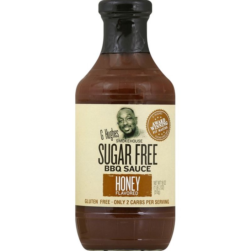 G Hughes Smokehouse BBQ Sauce, Sugar Free, Honey Flavored (18 oz) from ...