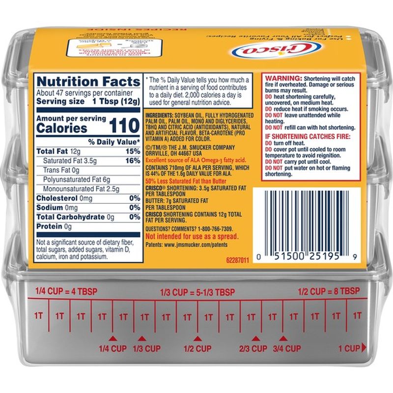 Crisco Butter Flavor All‑Vegetable Shortening