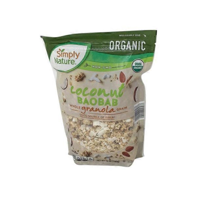 Simply Nature Organic Baobab Coconut Granola (12 oz) Instacart