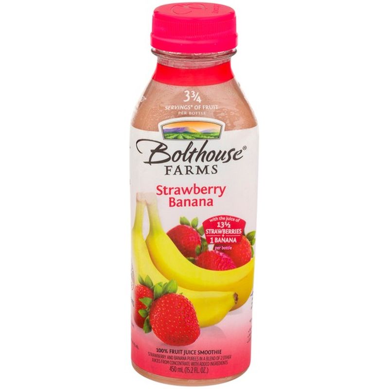 Bolthouse Farms 100% Fruit Juice Smoothie, Strawberry Banana (15.21 fl