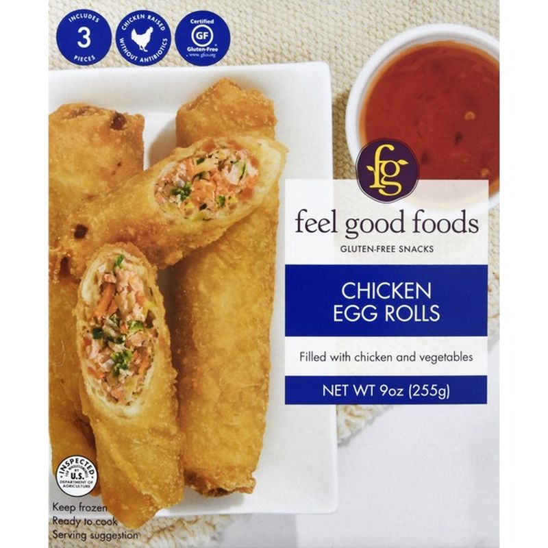 Feel Good Foods Egg Rolls, Chicken (9 oz) from Publix Instacart