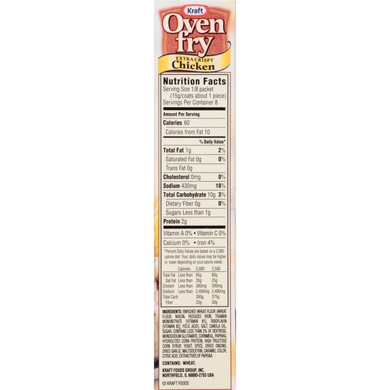 Kraft Oven Fry Extra Crispy Chicken Seasoned Coating Mix (4.2 oz) from