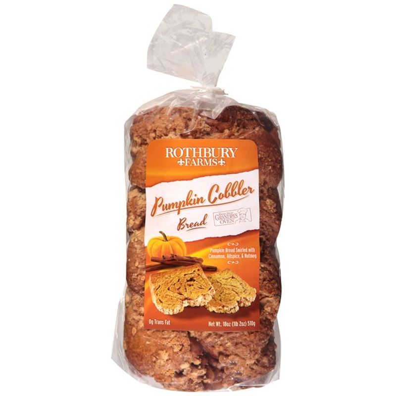 Rothbury Farms Grandpa's Oven Pumpkin Cobbler Bread Swirled With