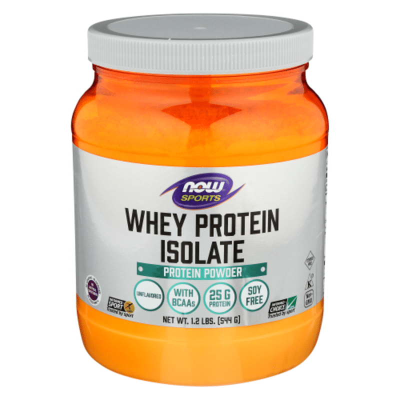 Now Sports Whey Protein Isolate 25 G Protein Powder, Unflavored (1 lb