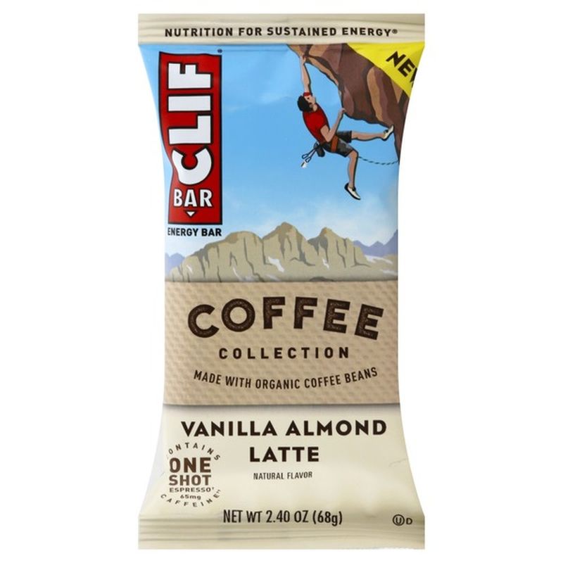 CLIF Bar Coffee Collection Vanilla Almond Latte Energy Bar (2.4 oz