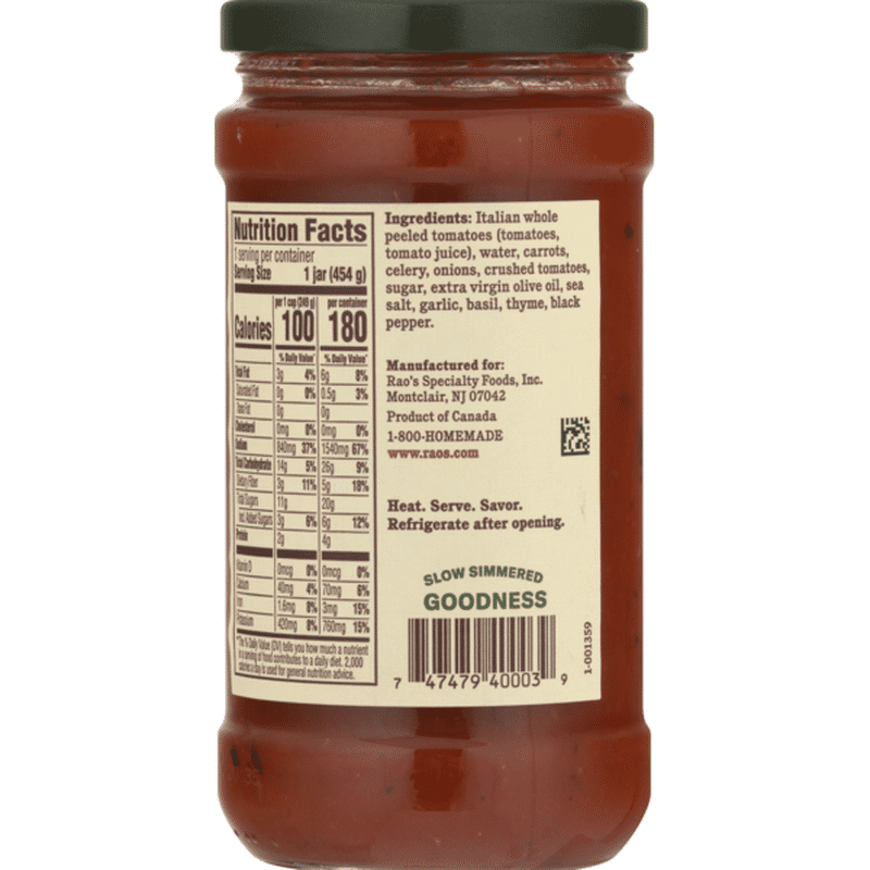 Rao's Homemade Raos Soup, SLow Simmered, Italian Style, Tomato Basil