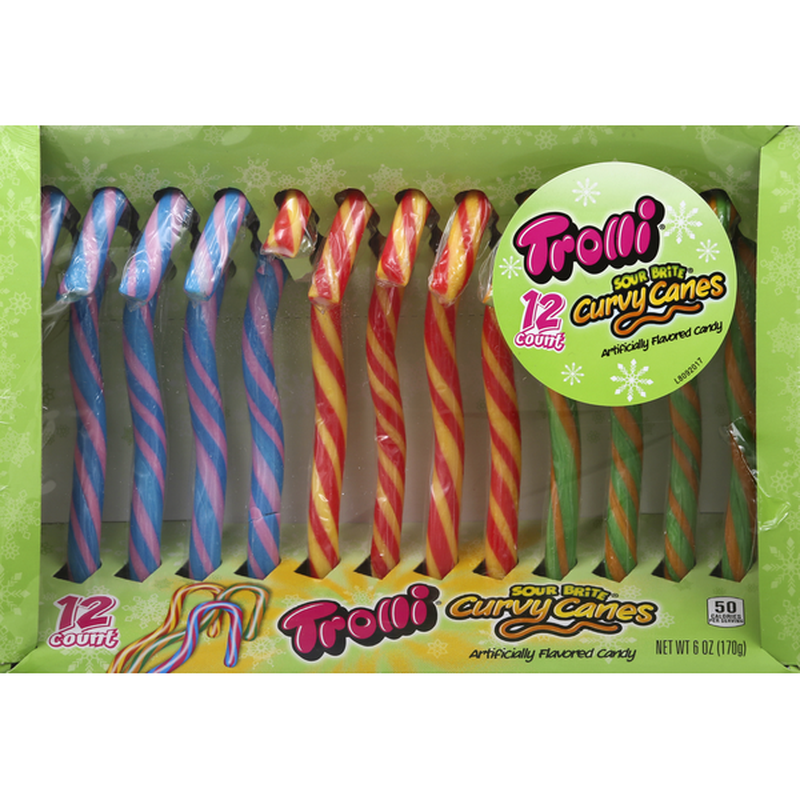 Trolli Curvy Canes, Sour Brite (12 each) Instacart