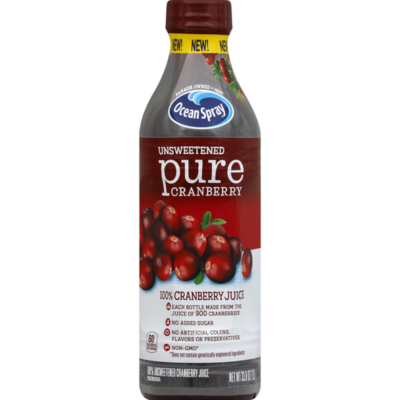 Ocean Spray Pure Cranberry Juice Unsweetened (33.8 oz) from CVS