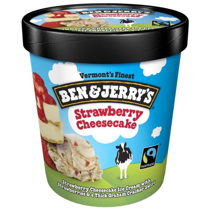 Ben & Jerry's Ice Cream Strawberry Cheesecake (1 pt) - Instacart