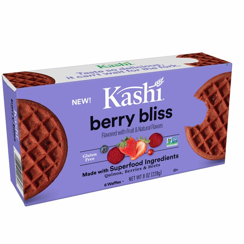 Kellogg's Kashi Frozen Waffles, Vegan and Gluten Free, Frozen Breakfast
