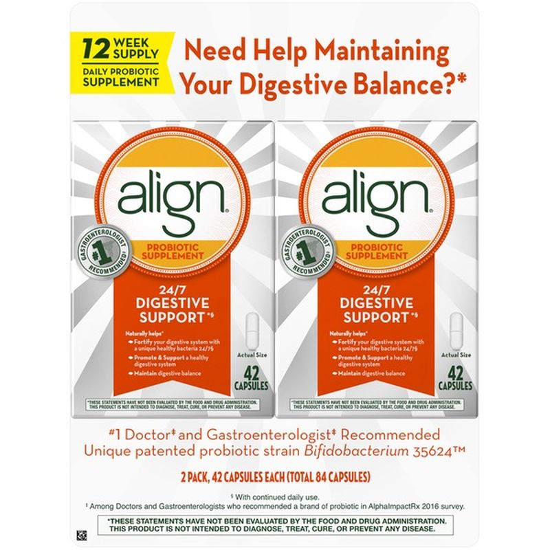 Align Probiotics, Probiotic Supplement for Daily Digestive Health (42