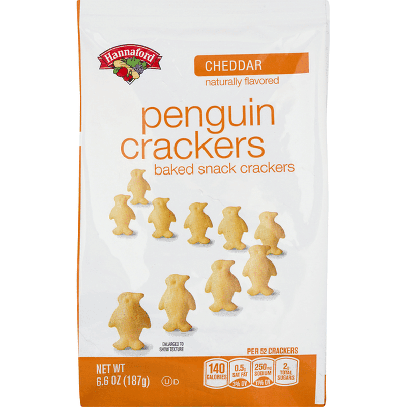 Hannaford Penguin Baked Cheddar Crackers (6.6 oz) Instacart