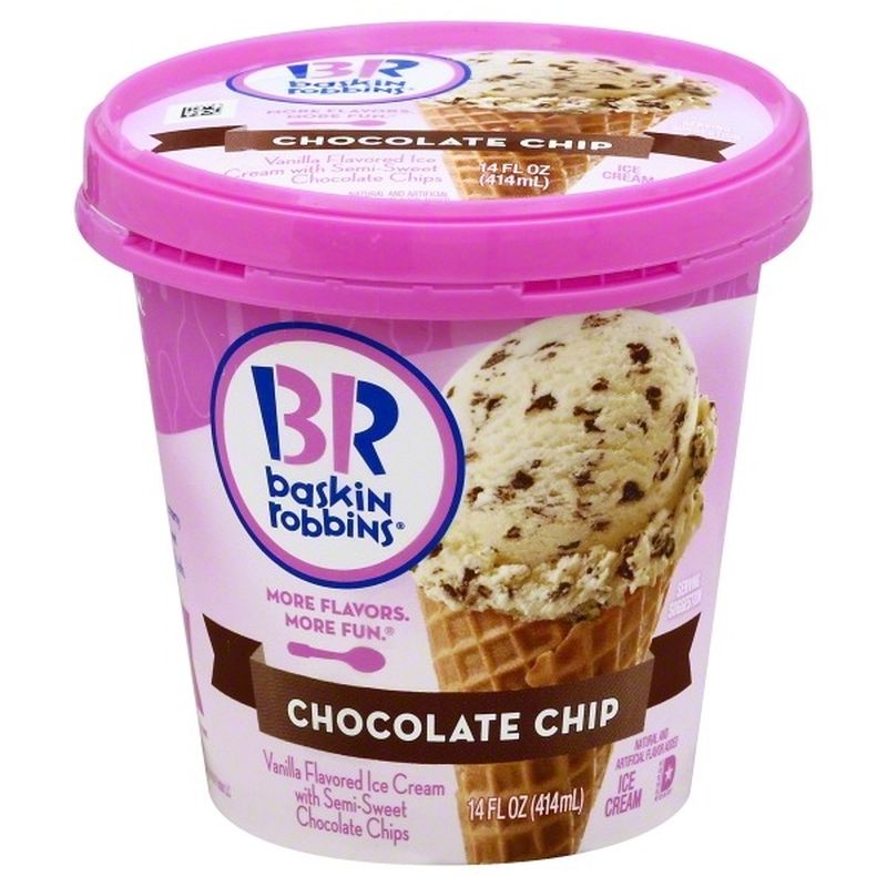Baskin Robbins Ice Cream Chocolate Chip 14 Oz Instacart