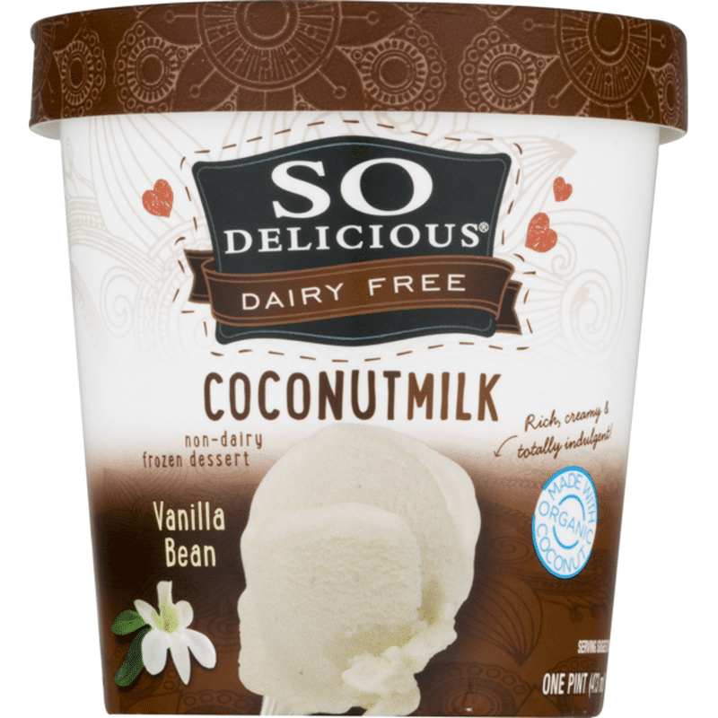 So Delicious Dairy Free Vanilla Bean Coconutmilk Non-Dairy Frozen Dessert