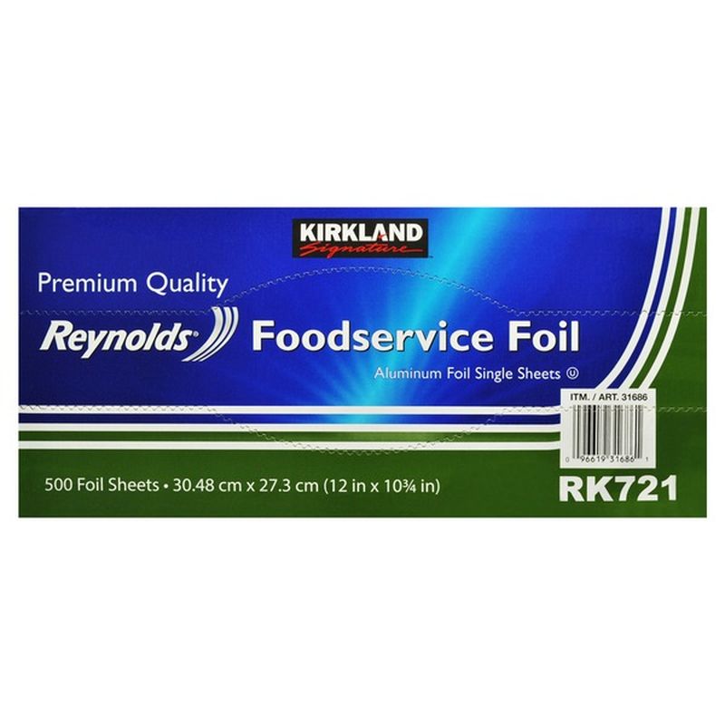 Kirkland Signature Aluminum Foil Sheets, 500 ct (500 ct) from Costco