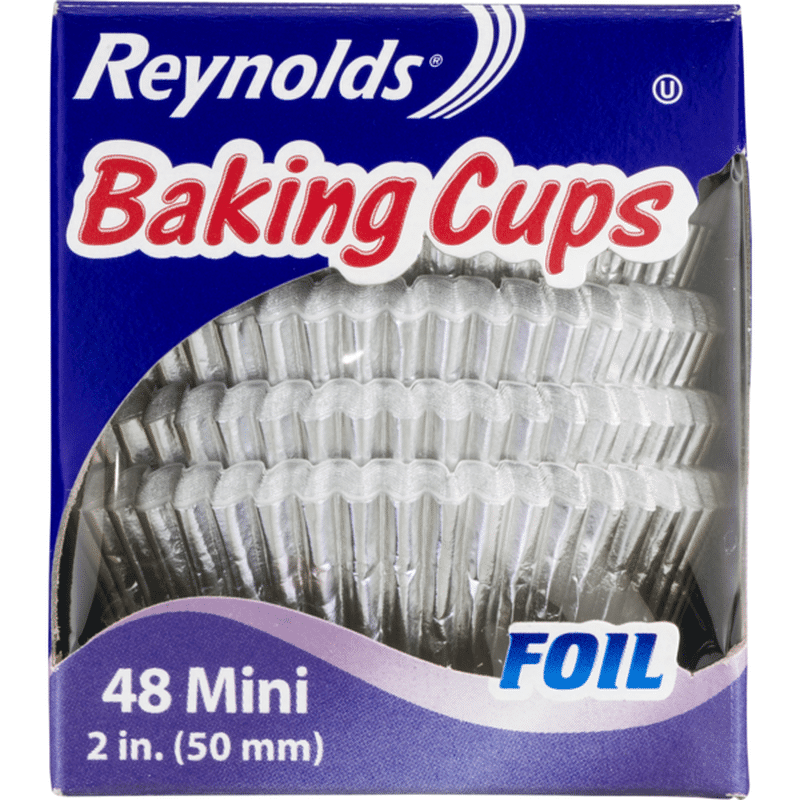 Reynolds Baking Cups, Foil, Mini, 2 Inch (48 each) Instacart