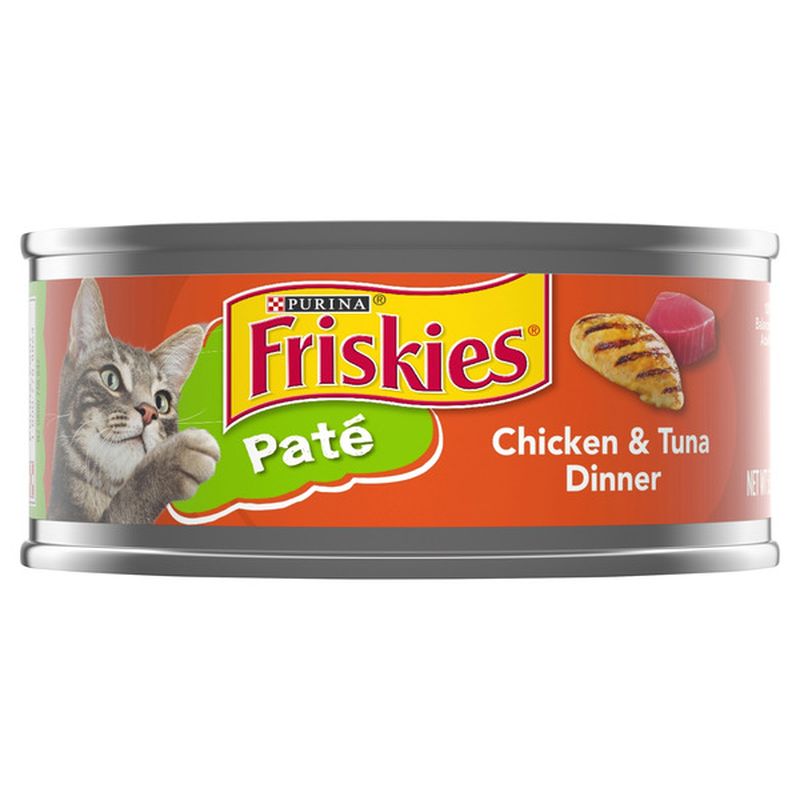 Friskies Pate Wet Cat Food, Chicken & Tuna Dinner (5.5 oz) Delivery or