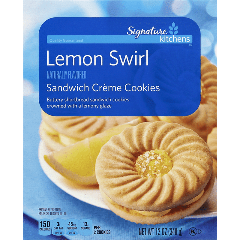 Signature Cookies, Sandwich Creme, Lemon Swirl (12 oz) Instacart