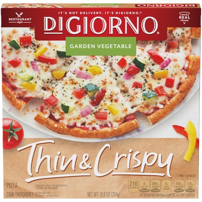 DiGiorno Thin & Crispy Garden Vegetable Frozen Pizza (5 oz) Instacart